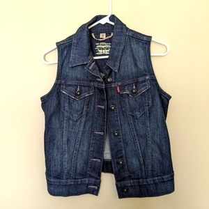Levi's Dark Blue Denim Vest